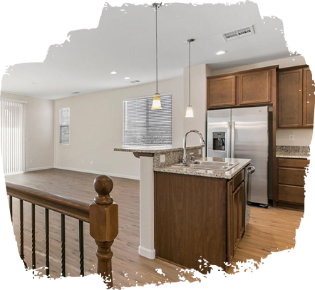 Kitchen Shot of The Tahoe Condo layout