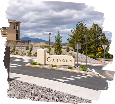 The Canyons on Los Altos Luxury Townhomes Arial View